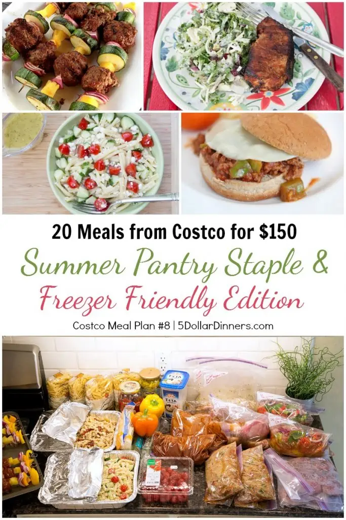 Summer Pantry & Freezer Meal Plan