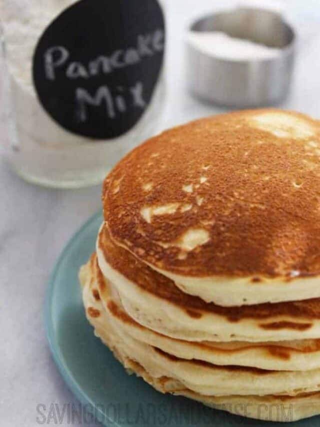 Homemade Pancake Mix Recipe Story Saving Dollars and Sense