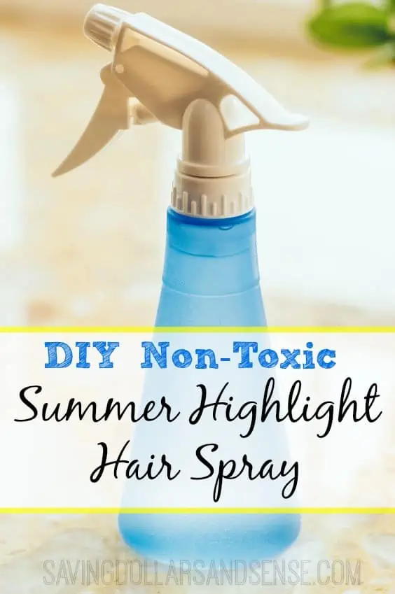 summer highlight hair spray