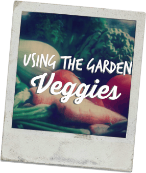 How to use the garden veggies in your dinner recipes.