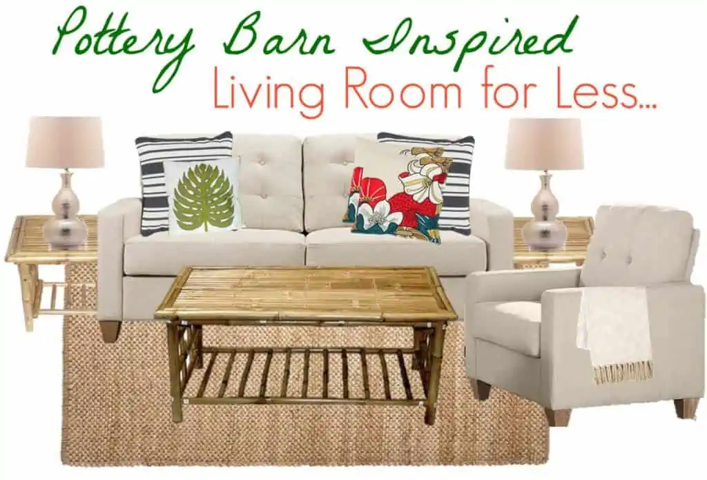 Pottery Barn Inspired Living Room for Less