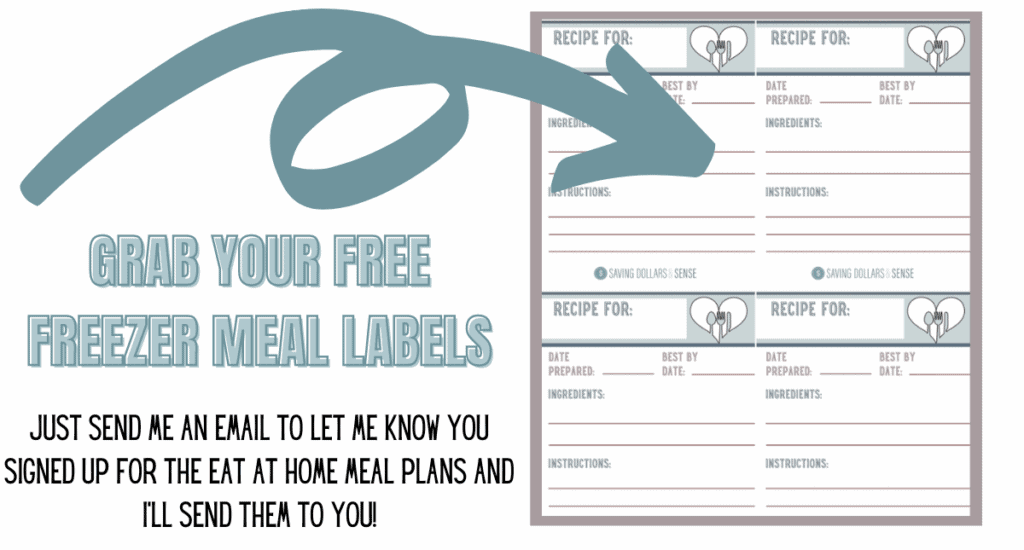 Grab your free freezer meal labels