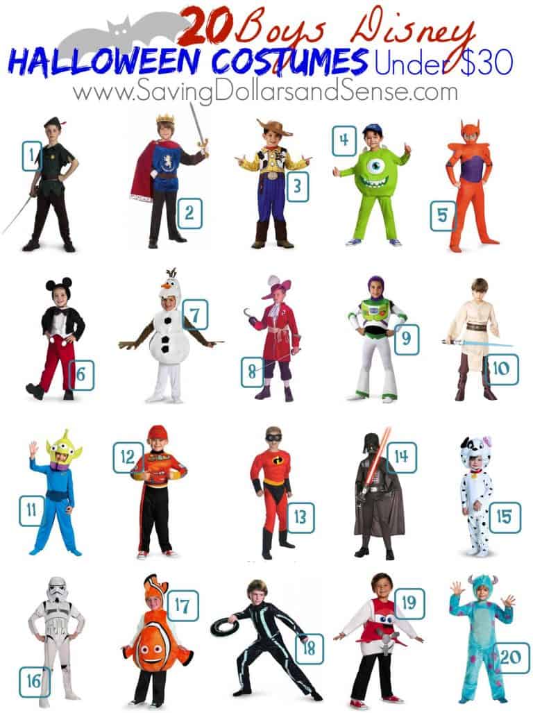 Top Disney Costumes for Boys Saving Dollars & Sense