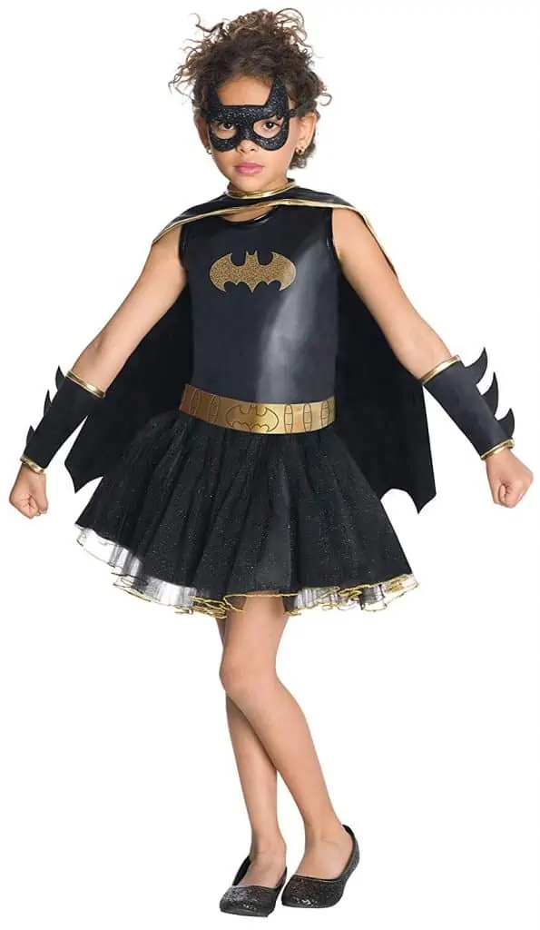 Girl\'s Batman tutu Halloween dress costume.