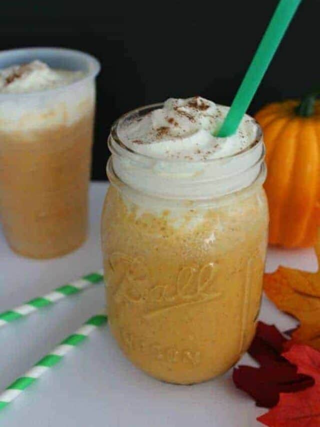 Homemade Pumpkin Spice Frappuccino