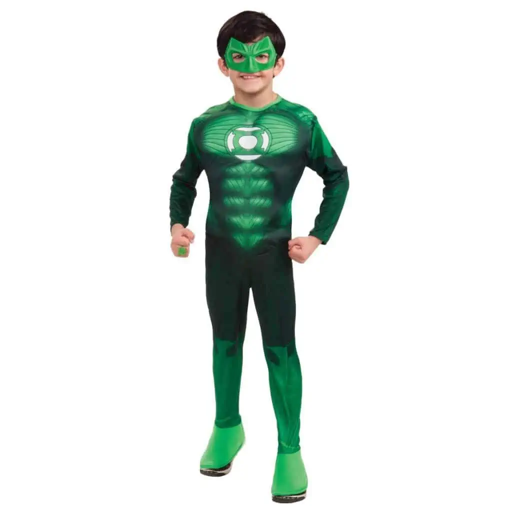 Green Lantern child\'s Halloween costume.