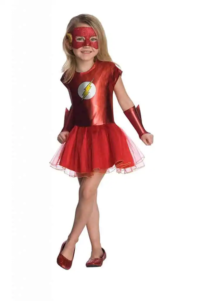 Justice League girls red tutu Flash Halloween dress costume.