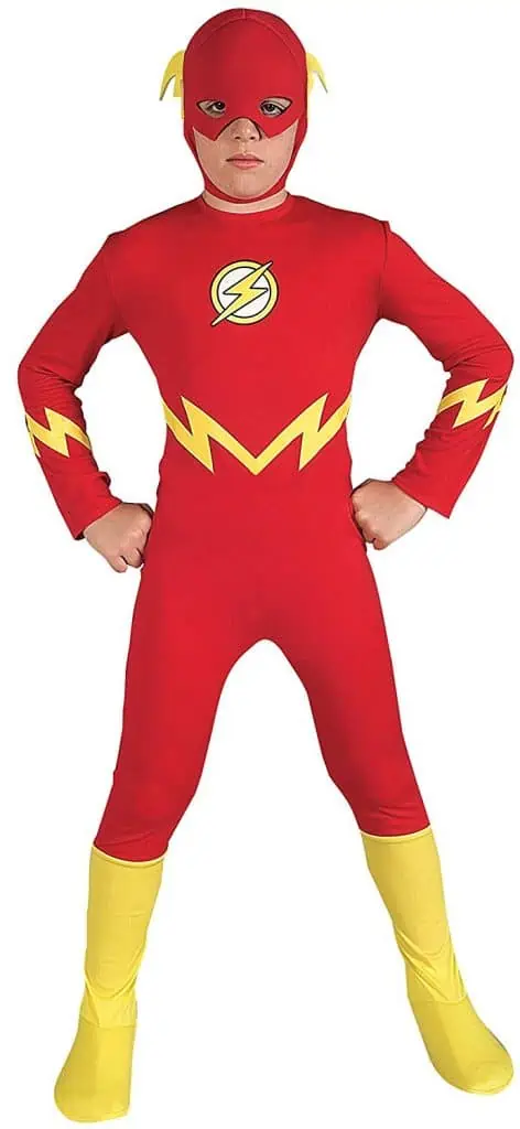 The Flash youth costume for Halloween.