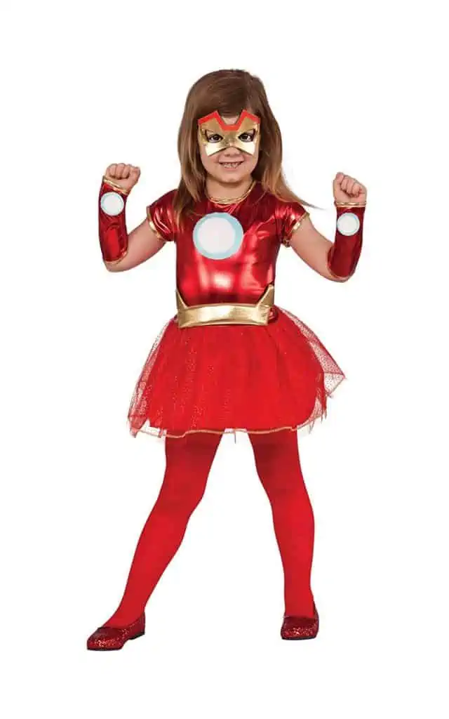 Girls Iron Man tutu Halloween dress costume.