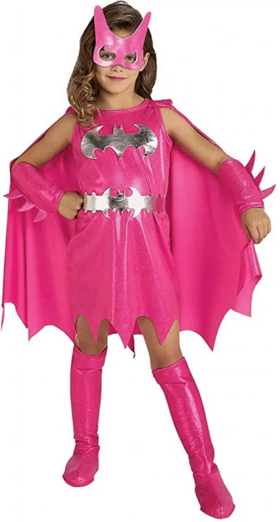 Pink Batgirl tutu Halloween dress costume.