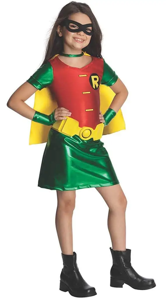 Youth teen titals Robin girls Halloween dress costume.