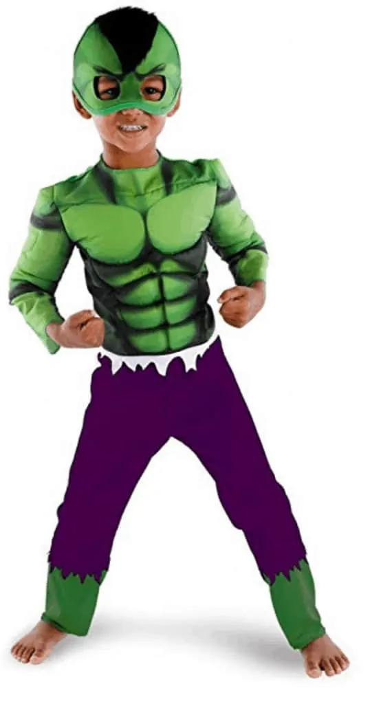 The Hulk youth Halloween costume.
