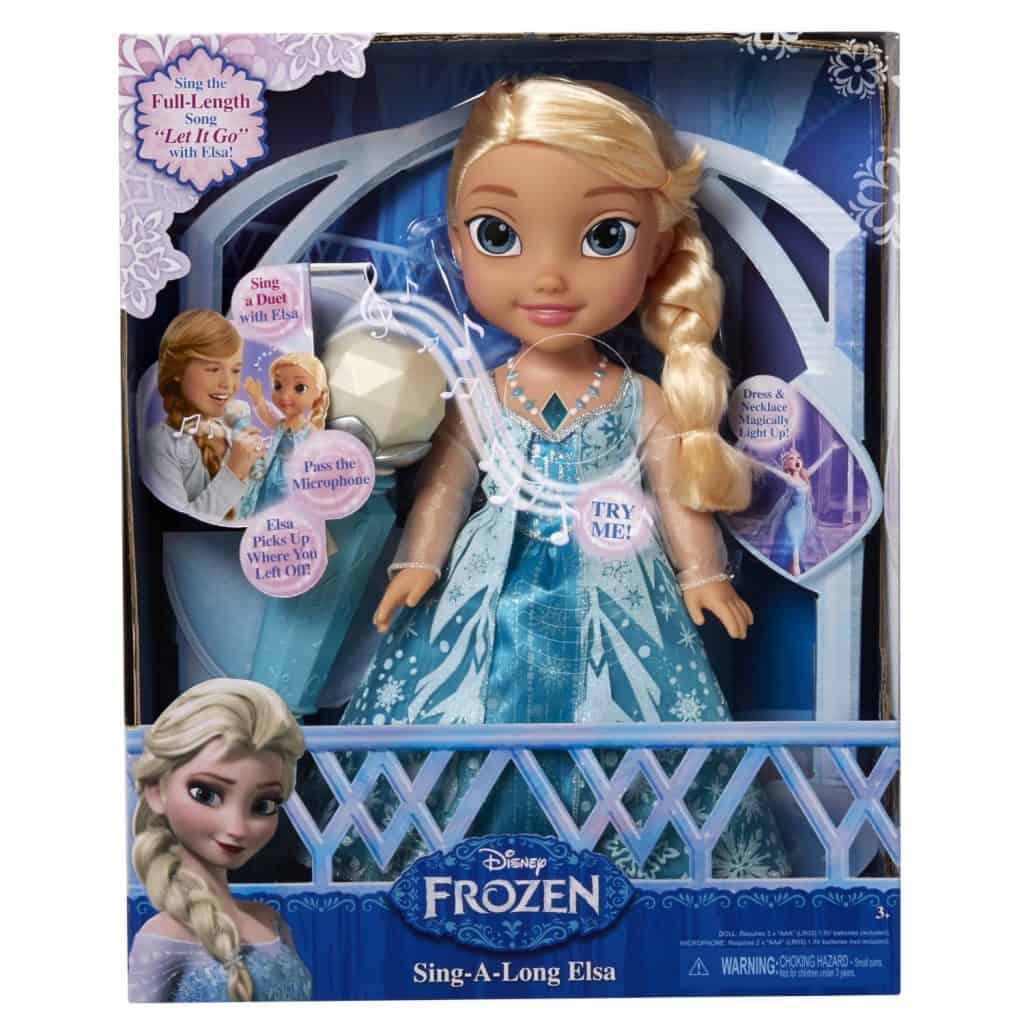 singing elsa doll with light up dress