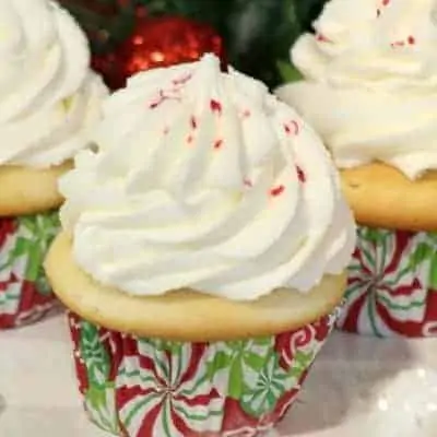 Peppermint Butter Candy Cane Cupcakes Recipe