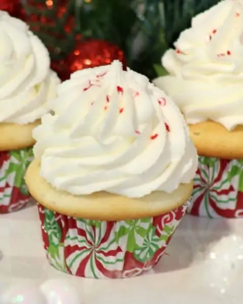 Peppermint Butter Candy Cane Cupcakes Recipe