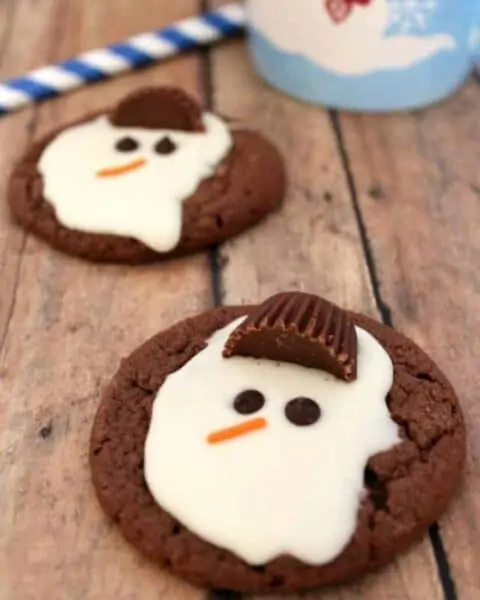 Melted snowman cookies.