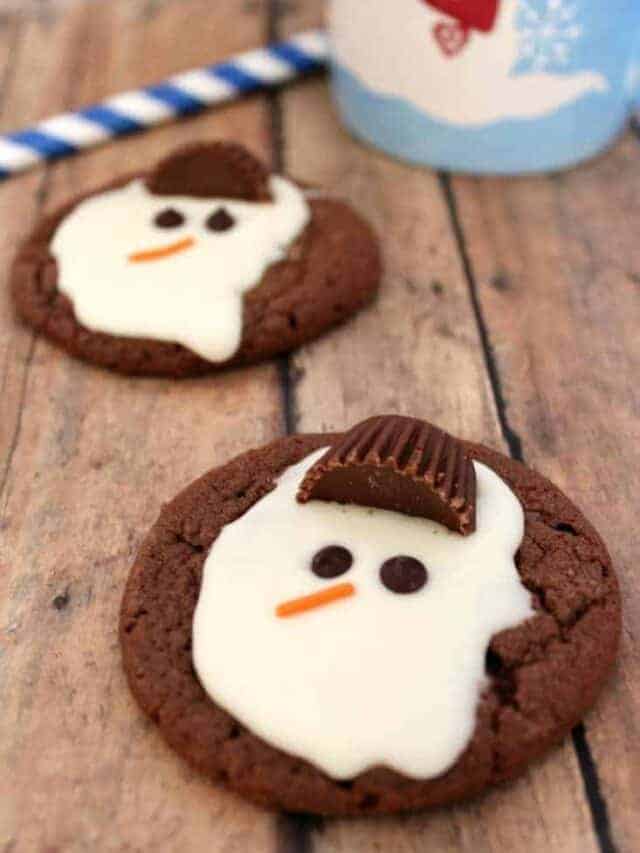 Melted snowman cookies.