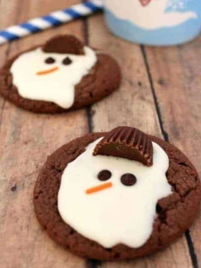 Melted snowman cookies.