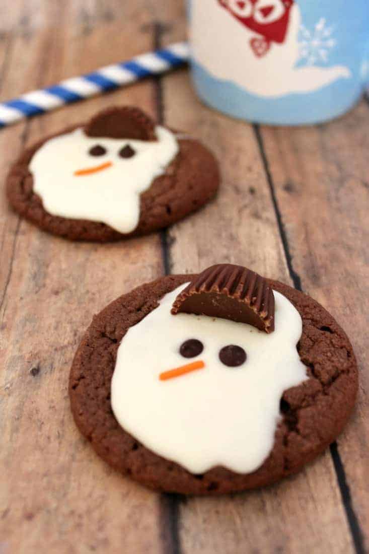 Melted Snowman Cookies