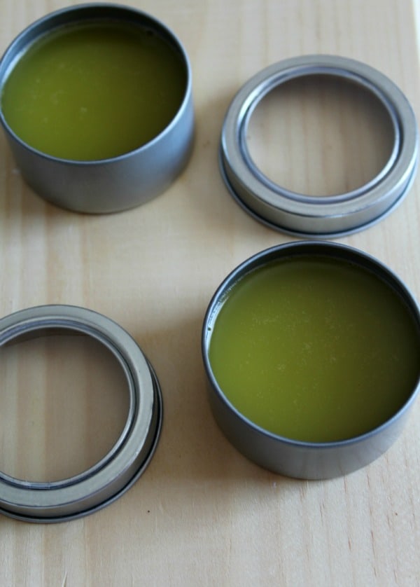 Sleep Salve Containers filled with Homemade Sleep Salve