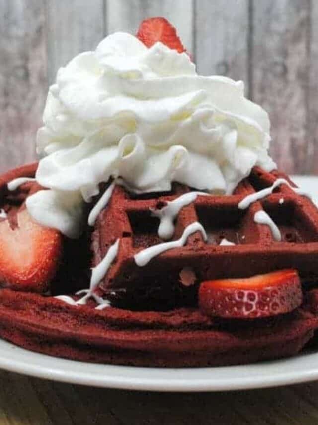 Red Velvet Waffle Recipe Story Saving Dollars and Sense