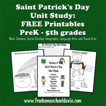 FREE St. Patrick\'s Day Unit Study!