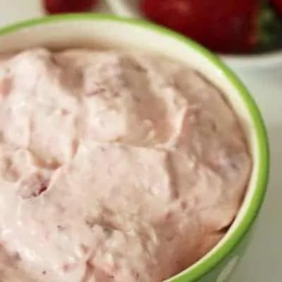 Bowl of Strawberry Yogurt Fruit Dip