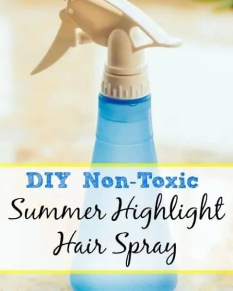 Non-toxic summer highlight hair spray.