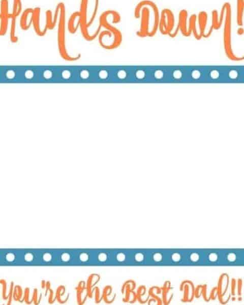 Fathers Day printable.