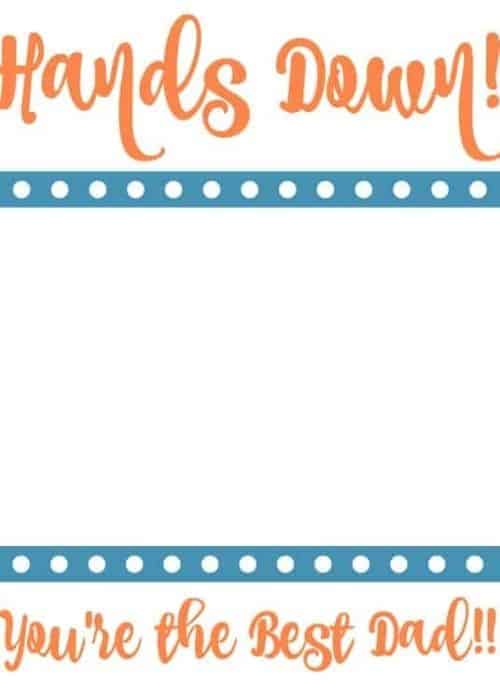 Fathers Day printable.