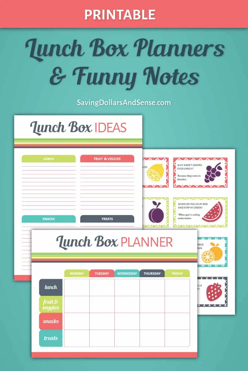 Printable Lunch Box Planner Set