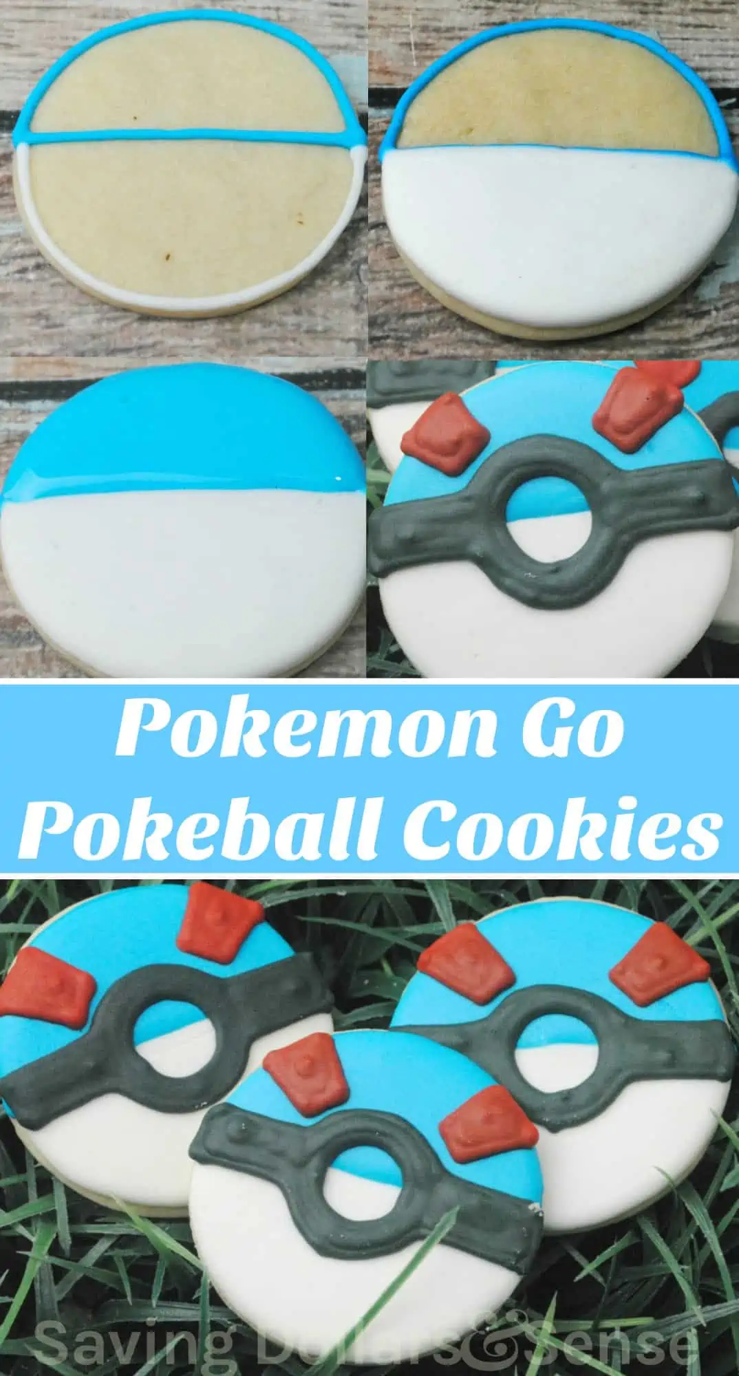 Pokemon Go Pokeball Cookies