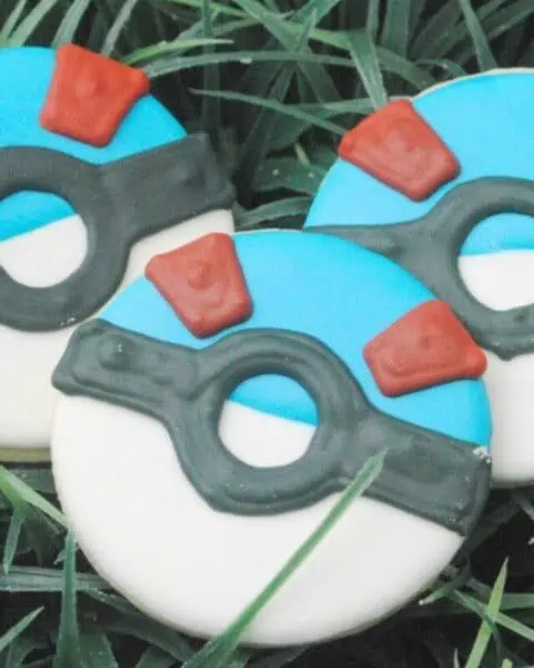 Pokemon Go sugar cookies.