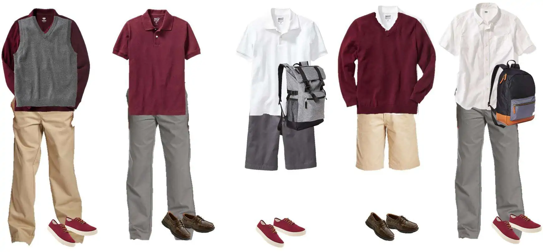 Mix & Match School Uniforms for Boys from Old Navy
