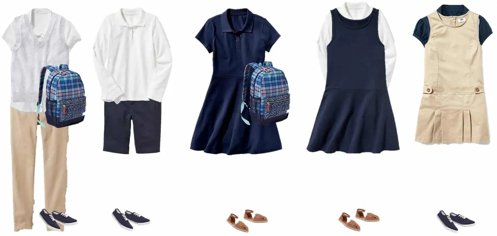 Mix & Match School Uniforms for Girls from Old Navy