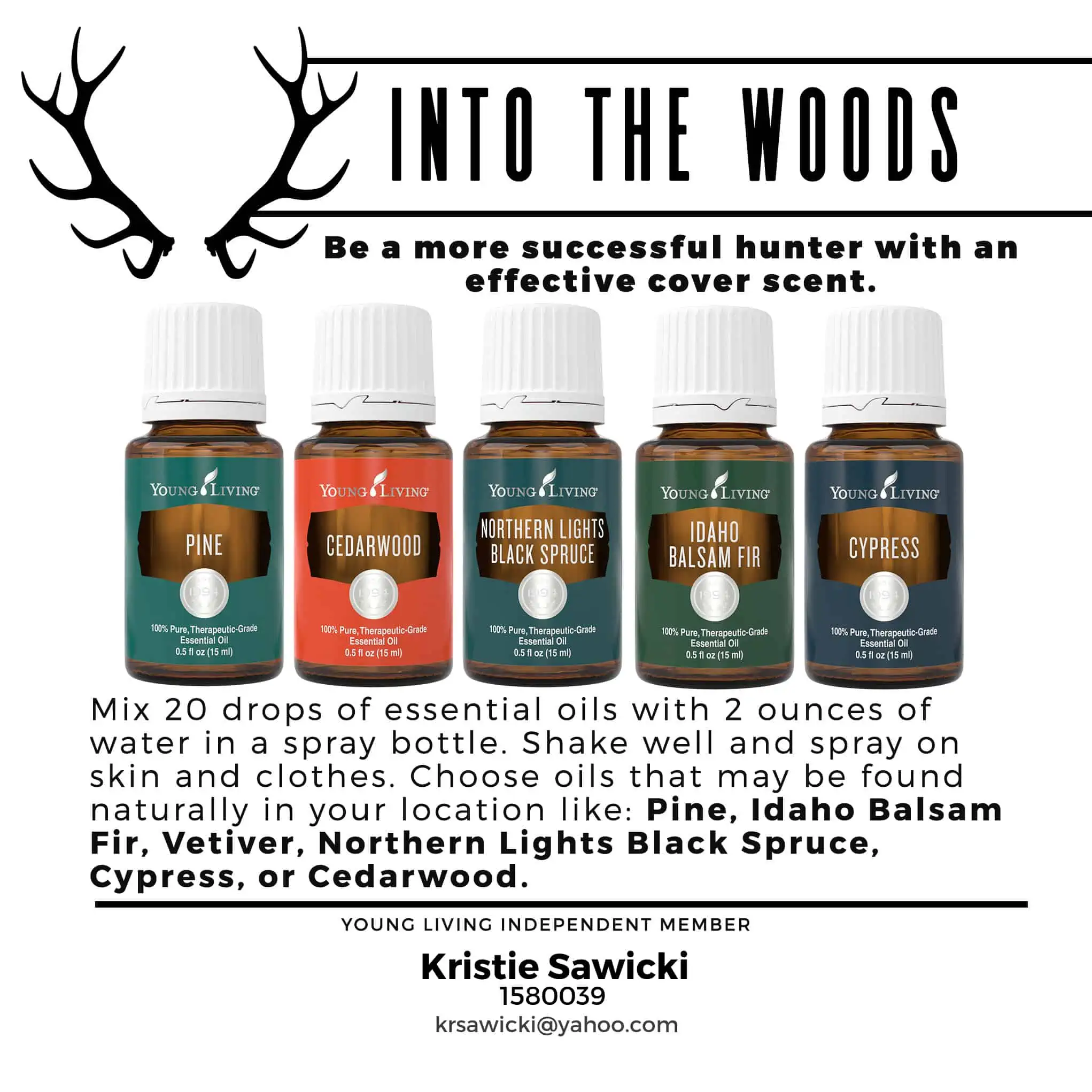 Into the woods, a man\'s essential oil.
