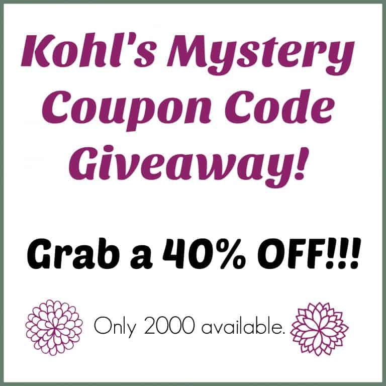 Kohl's Mystery Coupon up to 40% Off! - Saving Dollars & Sense