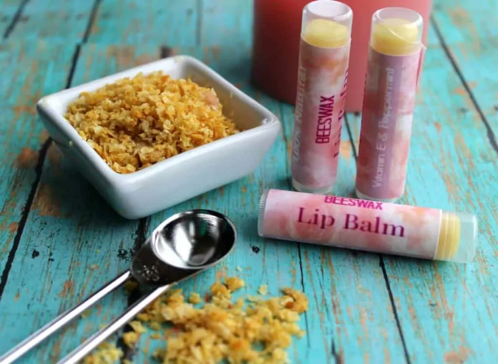 Homemade Peppermint Lip Balm with Printable Labels
