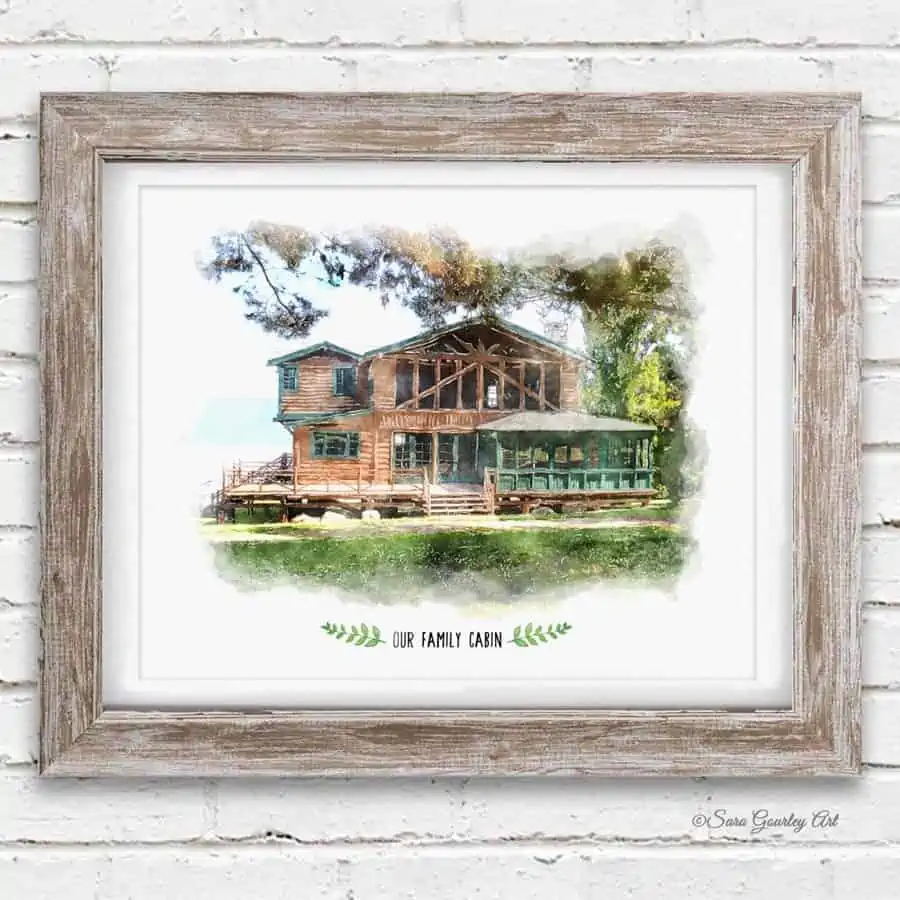 Watercolor House Portraits $18.99 