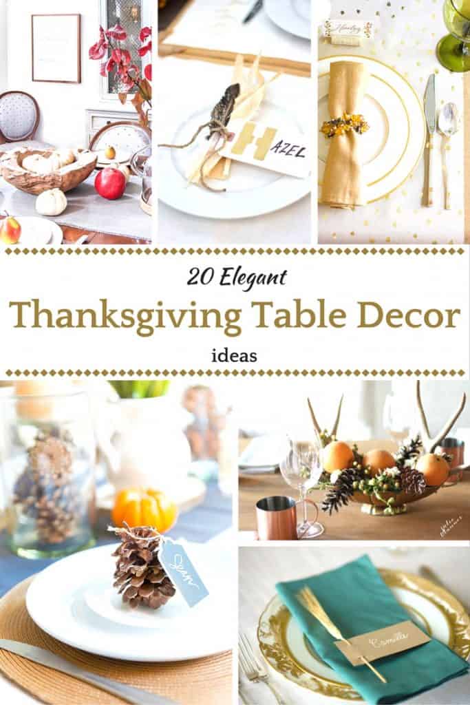 20 Elegant Thanksgiving Table Decoration Ideas - Saving Dollars & Sense