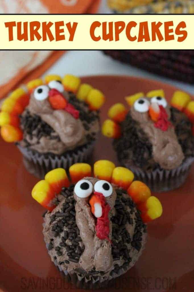 Thanksgiving Turkey Cupcakes - Saving Dollars & Sense