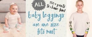 Get FIVE Pair of Baby Leggings FREE!