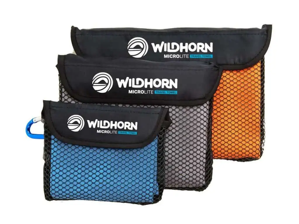 Wildhorn outfitters microlite travel towel bundle.