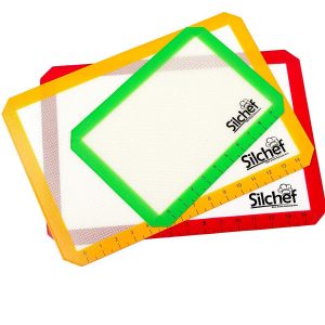 Silchef 3-piece silicone baking mat set.