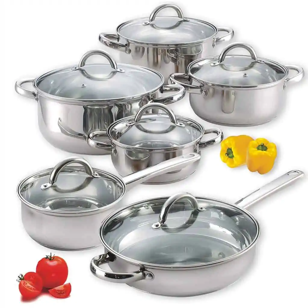 Cook n home stainless steel cookware set.
