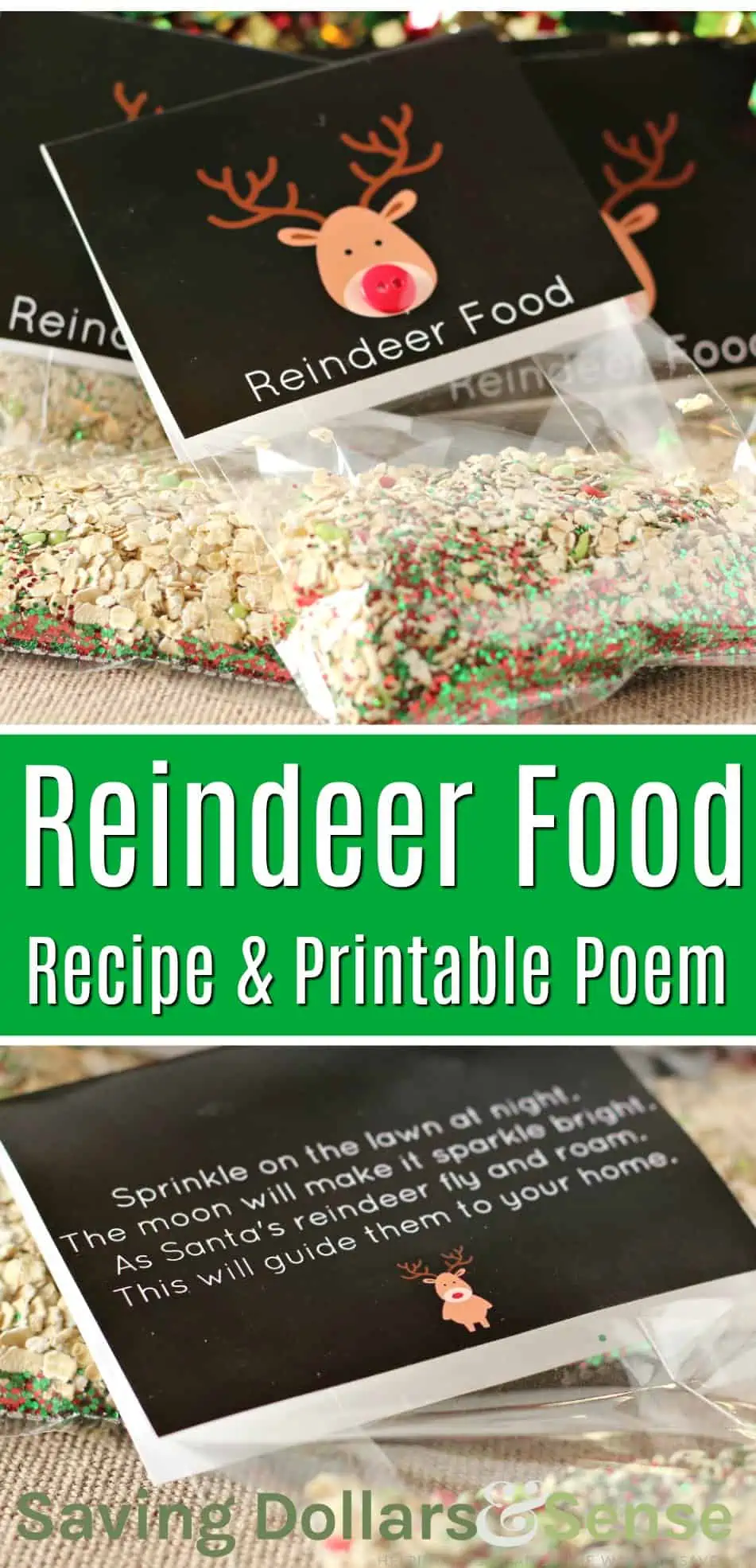 \"Magic\" Reindeer Food Recipe & Printable Poem