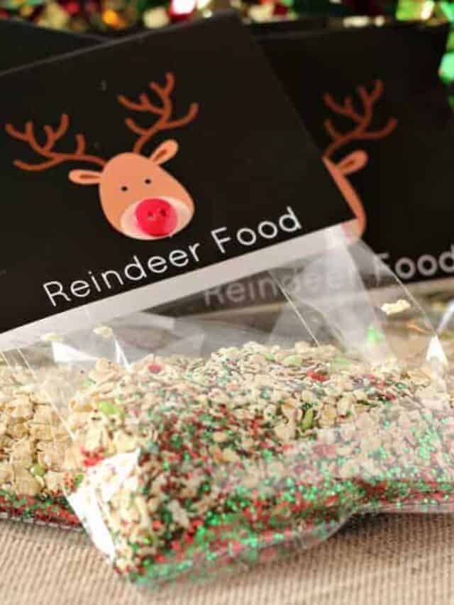 Reindeer Food printable for Christmas gifts.