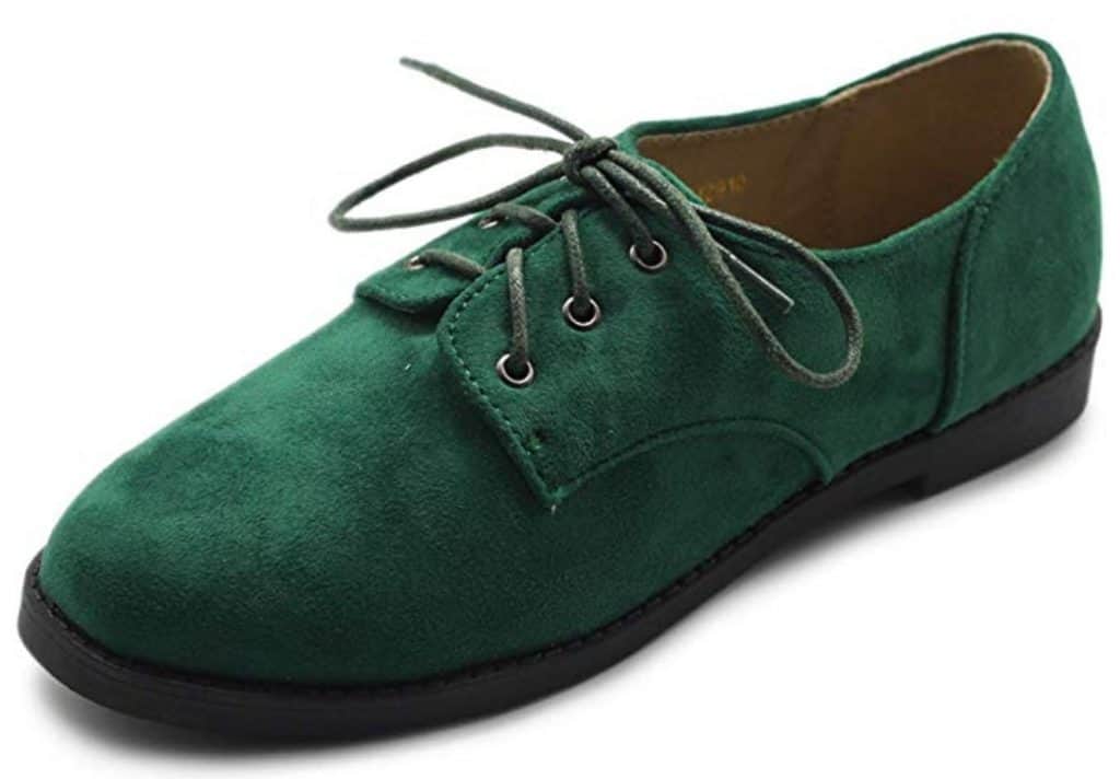 Ollio classic lace-up flats.