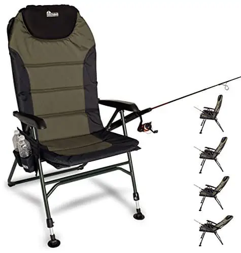 outdoor adjustable fishing chair with adjustable legs