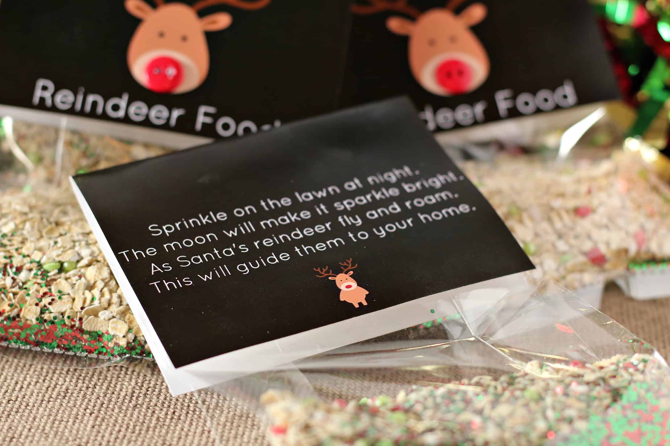 \"Magic\" Reindeer Food Recipe & Printable Poem